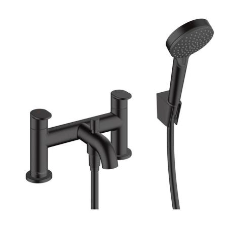 Hansgrohe Vernis Blend Смеситель на край ванны, на 2 отв, цвет: матовый черный
