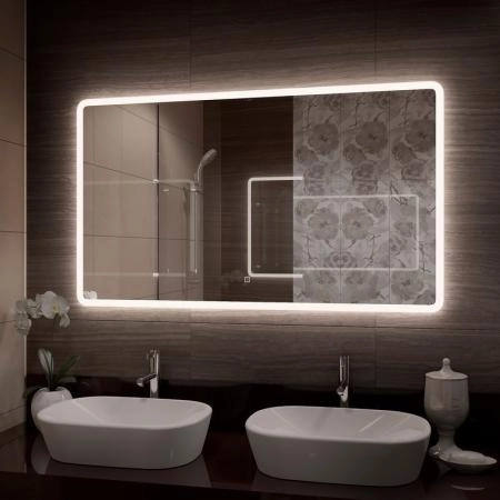 Зеркало Континент Demure medium 1200x700 ЗЛП293 с подсветкой