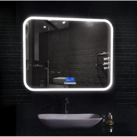 Зеркало Континент Demure LED 800х600 с многофункциональной панелью ЗЛП184