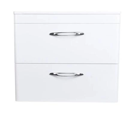 Тумба подвесная Style Line Каре 70 (2 ящ.) Люкс белая, PLUS