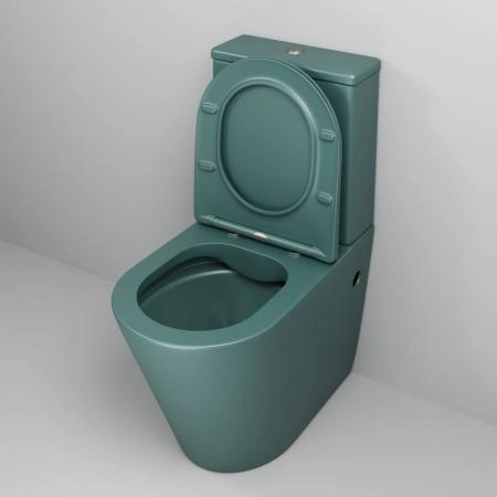 Унитаз Grossman GR-4480OLMS Color (620*365*810) ЗЕЛЕНЫЙ МАТОВЫЙ напольный Безободковый
