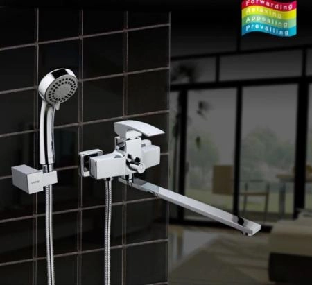 Смеситель Gappo G2207 для ванны длинный излив, хром