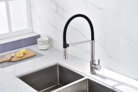 Смеситель для кухни Paulmark Halt никель Ha214021-Ni