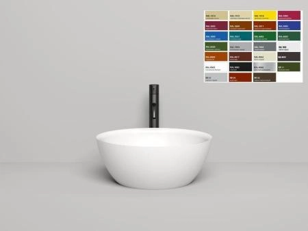Раковина Salini ALDA 02 S-Sense покраска RAL глянцевая 42x43 1102110GF накладная