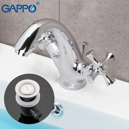 Смеситель Gappo G1042 для раковины хром
