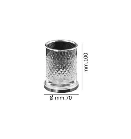 Стакан Boheme настольный AURA Gold 10252-G