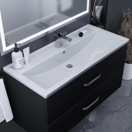 Раковина Uperwood Foster 100 см, прямоугольная