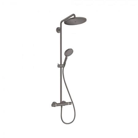 Hansgrohe 26890340 Croma Select S Душевая система для душа с термостатом ?280/100 мм, 3 режима, шлифованный черный хром
