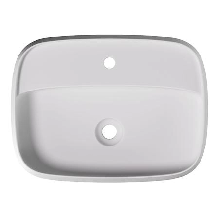 Alice Nur Plan Раковина 60x45x15см., накладная, 1 отв., цвет: белый матовый