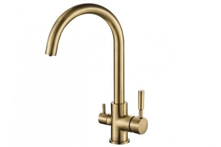 Смеситель для кухни ZORG Steel Hammer (SH 713 BRONZE) бронза