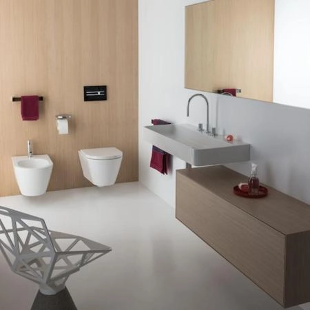 Laufen Kartell Биде подвесное 54.5х37х29см с 1 отв. под смеситель, без боковых отв, цвет: белый матовый