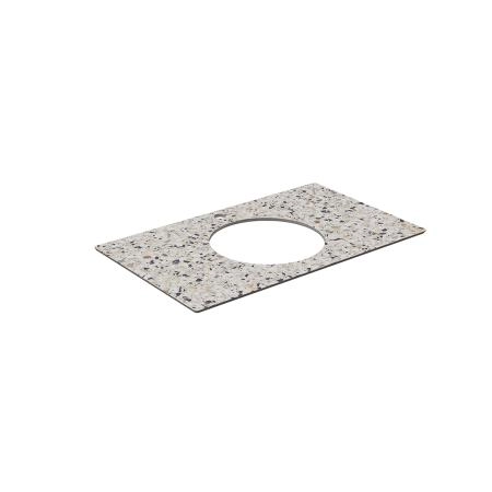Столешница Kerama Marazzi PLAZA ПЛАЗА KM6012G0471RP80Ic2 Столешница для полувстраиваемых раковин Бричиола 80, белый натуральный
