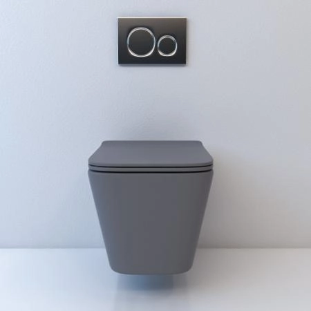 Унитаз ESBANO GARTEZ Серый матовый безободковый подвесной 510x345x340