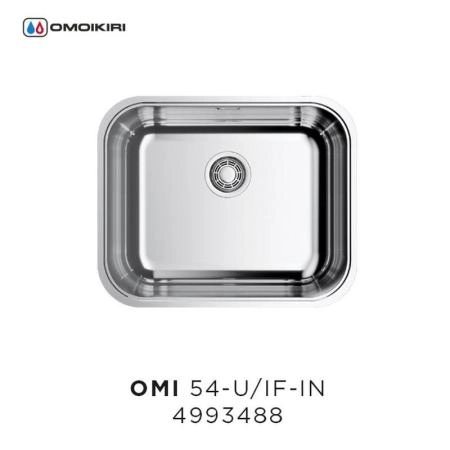 Кухонная мойка Omoikiri Omi 54-U/IF-IN 4993488, 545*445, нержавеющая сталь