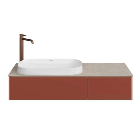 Тумба Kerama Marazzi MAGICA МАДЖИКА MA.120.2\VR.M подвесная 120, 2 ящика, венецианский красный матовый
