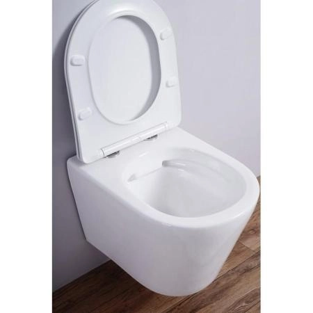 Унитаз Esbano CLAVEL (White) подвесной безободковый микролифт