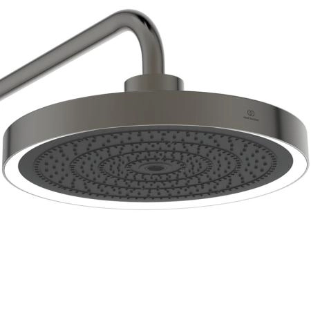 Ideal Standard Solos Душевая система, с термостатическим смесителем для душа, держатель для лейки, верхний душ 33см., ручная душевая лейка, шланг 175см., цвет: PVD Magnetic Grey (Магнит)