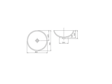 Раковина SSWW CL3001 на столешницу 45 см