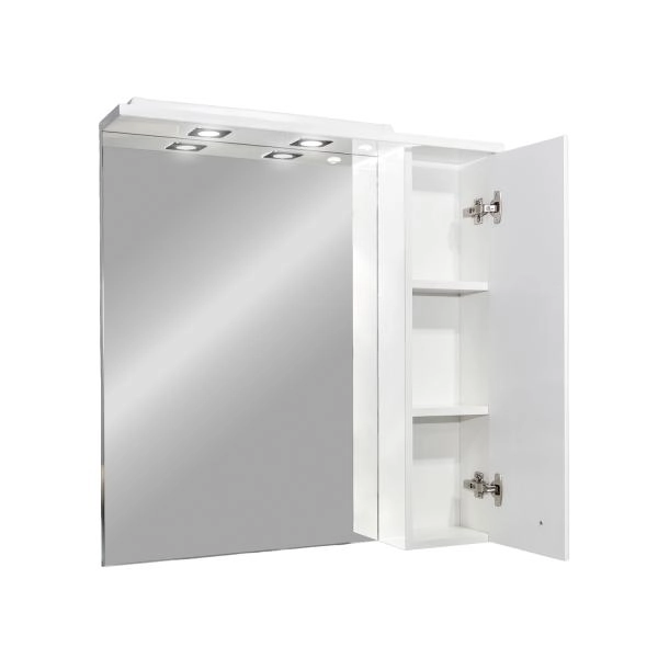 Зеркало-шкаф Comforty Сочи-80 00-00022034CF подвесноебелое