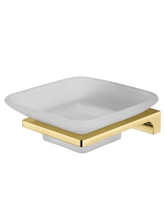 Мыльница с держателем WONZON & WOGHAND ECLIPSE, Глянцевое золото (WW-9122-LG)