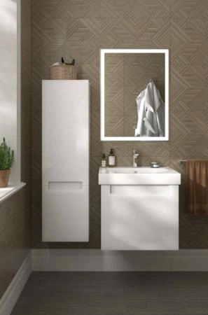 Тумба Kerama Marazzi BUONGIORNO БОНДЖОРНО BGP.60.1+1\WHT Плюс подвесная с ящиками 60, белая глянцевая-дуб Кантри