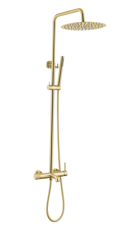 Стойка для душа Boheme со смесителем UNO золото 468-G