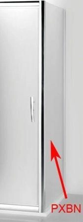 Боковая стенка Roltechnik PXBN/900 LH/CS 90 стекло прозрачное профиль хром