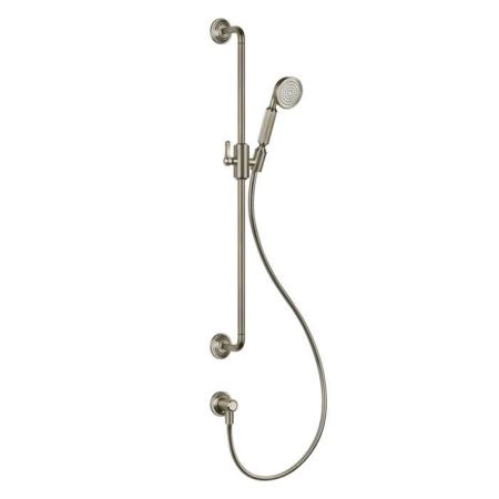 Gessi Venti20 Штанга для душа 80см., с ручным душем, шлангом 150см. и подводом воды, цвет: Finox Brushed Nickel