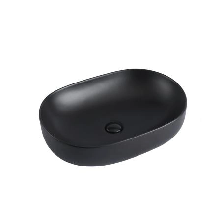 Раковина Vincea VBS-113MB, 600*415*135, накладная, цвет черный матовый фарфор