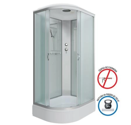 Душевая кабина Niagara NG-33974-14R 900х700х2150 средний поддон  26см стекло матовое