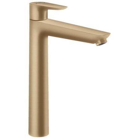 Hansgrohe Talis E Смеситель для раковины, на 1 отв, с донным клапаном, излив: 18.3см, цвет: шлифованная бронза