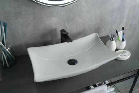 Раковина Gid N9176 56x42 на столешницу белая