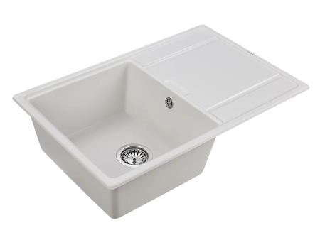 Мойка для кухни Paulmark FLUGEN, PM217850-WH, белый, 780х500 мм
