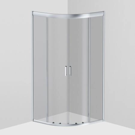 Душевой уголок AM.PM Gem W90G-401-090WT прозрачное, профиль матовое серебро