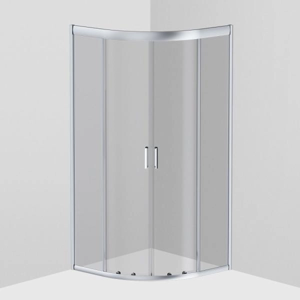 Душевой уголок AM.PM Gem W90G-401-090WT прозрачное, профиль матовое серебро