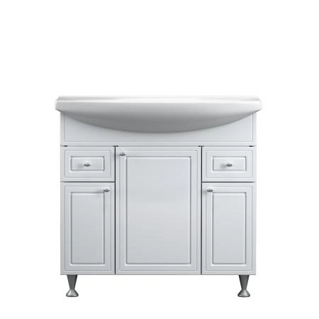 Тумба с раковиной напольная RedBlu by Damixa Palace One M41-FSX0853WG-WCC085 белый глянцевый