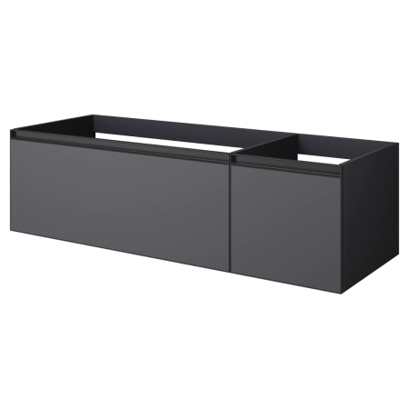 QUATRO 2 140см (100+40) тумба Boheme ANTHRACITE профиль ANTHRACITE 790-M2-140-A-A