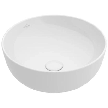 Villeroy&Boch Artis Раковина 43х43х12.5см., накладная, без отв., без перелива, TitanCeram, цвет: альпийский белый