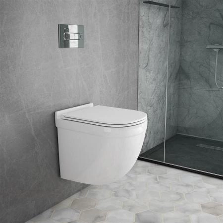 Унитаз подвесной безободковый OWL Eld Cirkel-H с сиденьем DP микролифт TOWLT190101 система смыва Торнадо