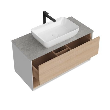 Тумба Kerama Marazzi PLAZA MODERN ПЛАЗА МОДЕРН PLB.M.100.1\OAK.V подвесная 100 дуб виченца 1 ящик + полка