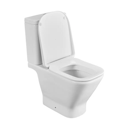 Roca The Gap Square Унитаз моноблок 36x65см, с горизонтальным выпуском, цвет: белый