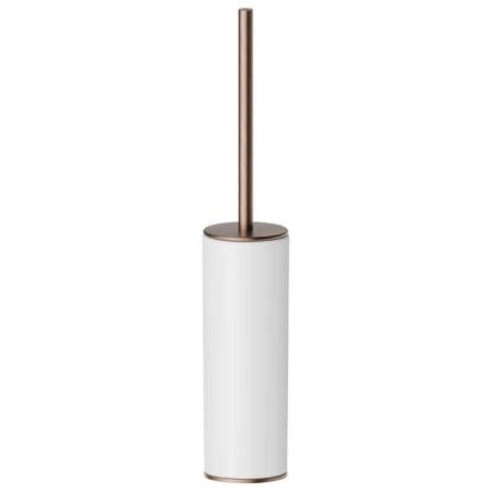 Newform Accessori tondi Туалетный ерш, напольный, белая керамика, цвет: PVD brushed copper bronze