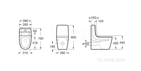 Бачок Roca Khroma 341650000