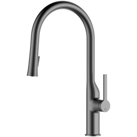 Смеситель для кухонной мойки Azario VINCENTE выдвижной излив, графит (AZ-VPV569064AJ)