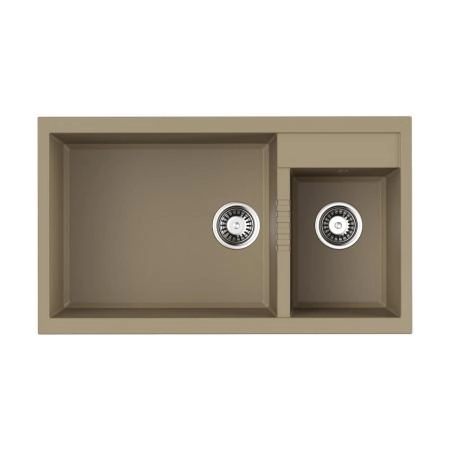 Кухонная мойка Omoikiri Tedori 86-2-LB-CH Tetogranit/шампань 4993937