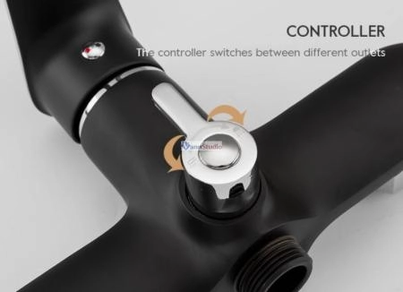 Смеситель для ванны Frap F2249-6 черный хром