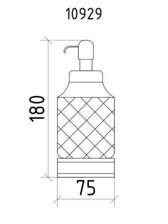 Диспенсер Boheme настольный металл BRONZE 10929-BR