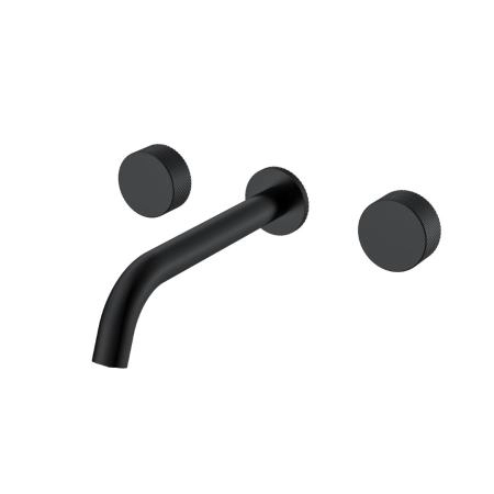 Смеситель из стены Boheme STICK SPIRALE на 3 отв. BLACK 152-2-B.4