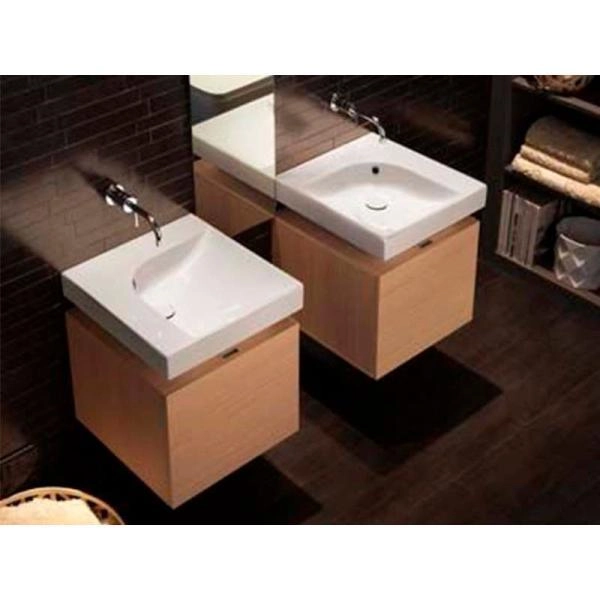 Раковина Hatria G.Angolo YXFA 50x50 накладная, c креплением, правая