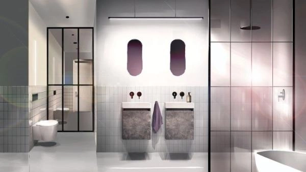 Тумба Belux Мини НП 40 Бетон Чикаго под умывальник Мини 400